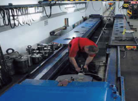 钢索预张拉照片