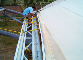 可调膜边界张拉工艺