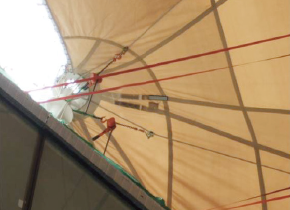 膜脊索张拉工艺