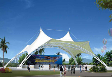 舞台张拉膜结构 06