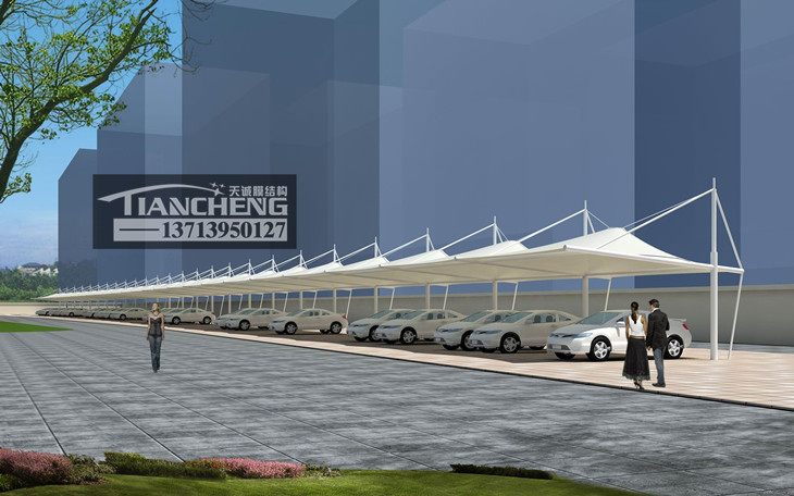 膜结构停车棚 02