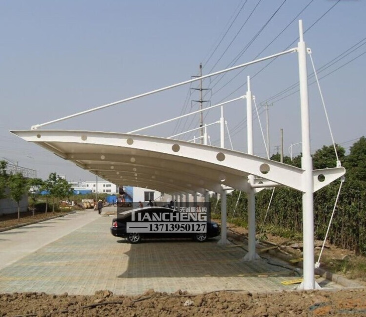 膜结构停车棚 05