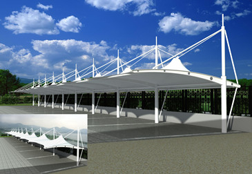 膜结构停车棚 14