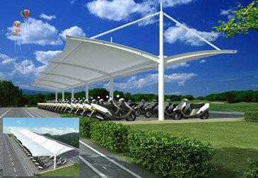 膜结构停车棚 23