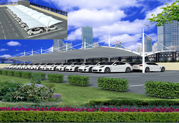 膜结构停车棚 25