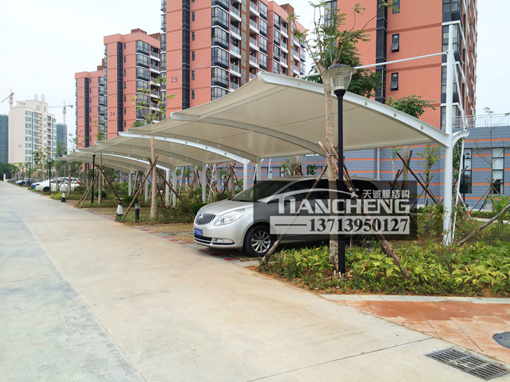 膜结构停车棚的防水情况是怎样的呢?